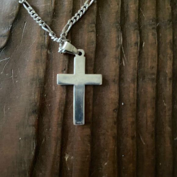 Sterling Silver 925 chain necklace with a cross - Picture 6 of 9